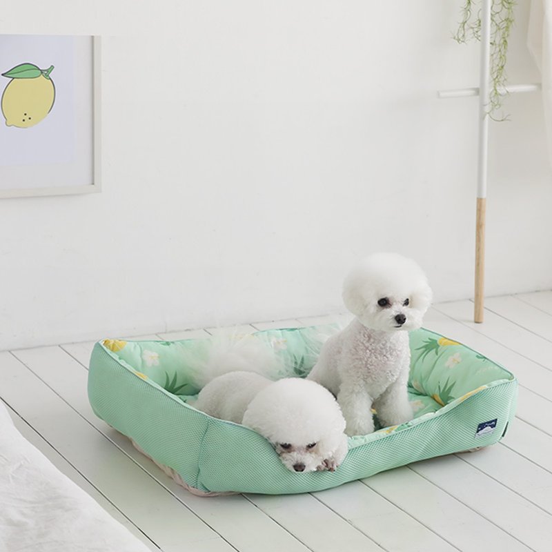 Dandy Pet Cool Sleeping Pad - Small Pineapple - Bedding & Cages - Polyester Green