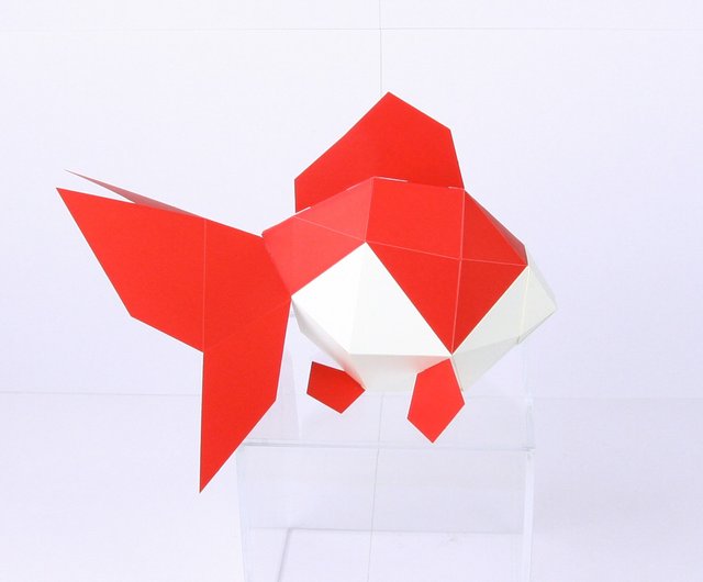 沼工芸】KAKUKAKU 動物造形立体折り紙 / S / 金魚 - ショップ