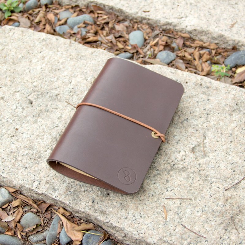 DUAL the simple note for A6 - Notebooks & Journals - Genuine Leather Brown