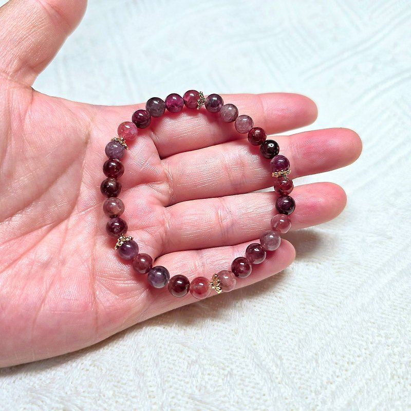 Natural colored Stone simple design bracelet - Bracelets - Crystal 