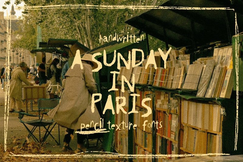A Sunday in Paris - 字體設計 - 其他材質 