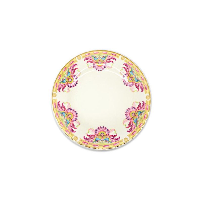 UK RK | Grand Cabinet Blenheim Palace Series 22K Gold 20cm Bone China Plate - Plates & Trays - Porcelain White