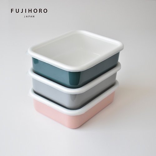 FUJIHORO 富士琺瑯 Cotton 簡約系列 琺瑯保鮮盒