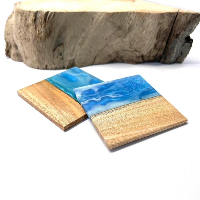 【Seeds】Personalized Wood Coasters, Custom Coasters, Engraved Gift  C-122 - ที่รองแก้ว - ไม้ 