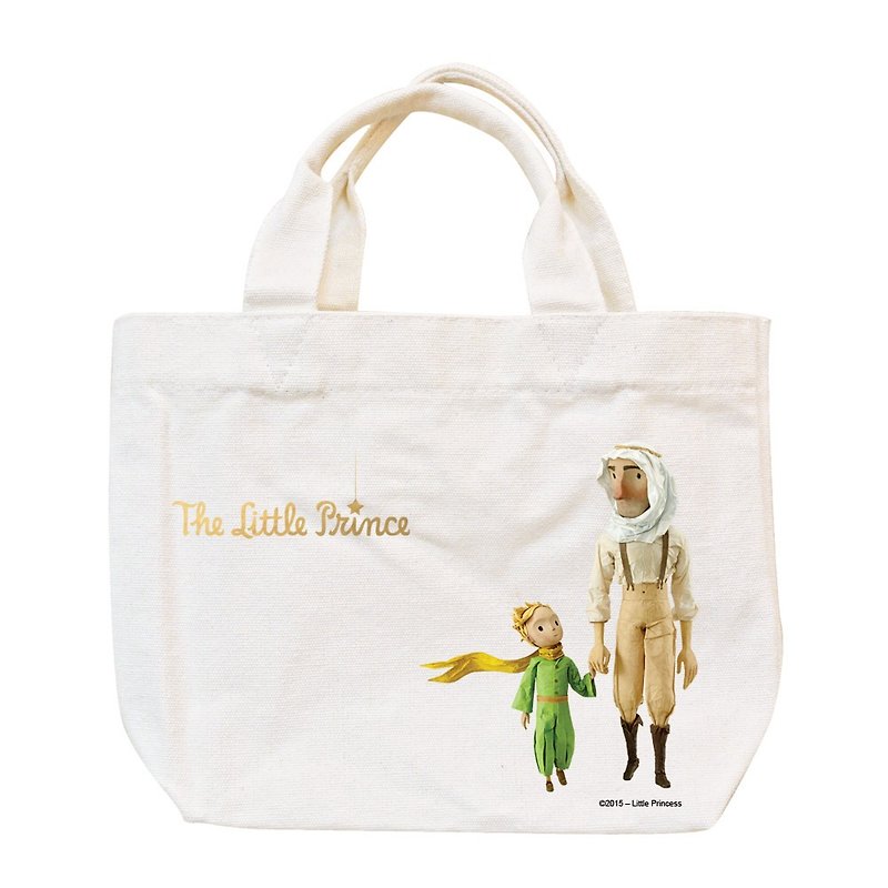 Little Prince Movie License - Little Tote - กระเป๋าถือ - ผ้าฝ้าย/ผ้าลินิน สีส้ม