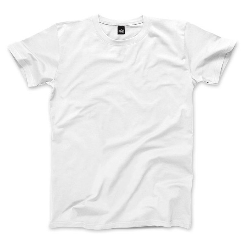素色短袖T恤 – 9色 - 男 T 恤 - 棉．麻 白色