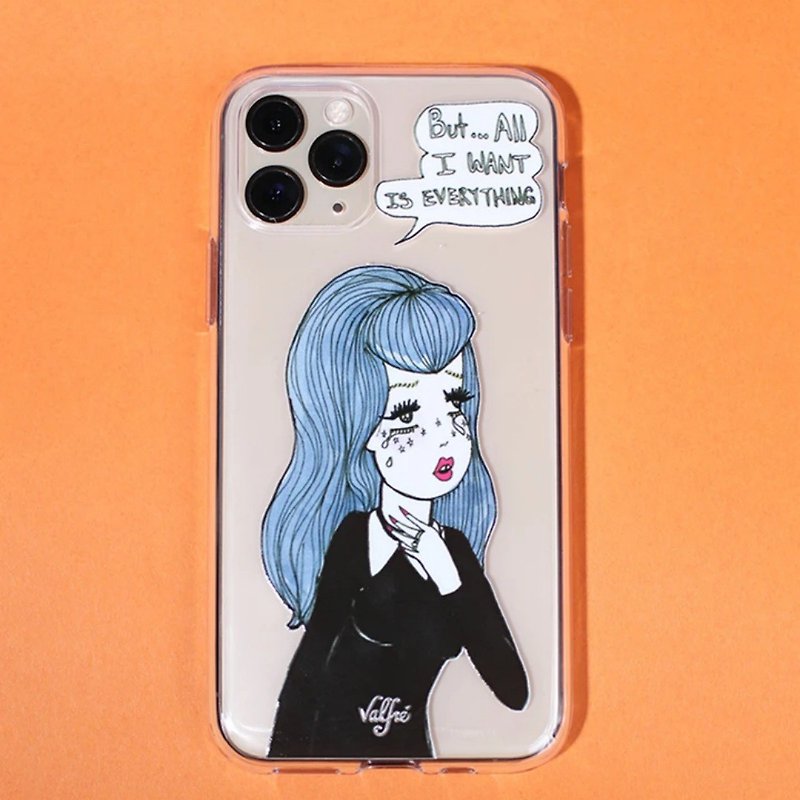 Valfre / ALL I WANT IS EVERYTHING CLEAR PHONE CASE