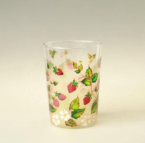 Strawberry Printed Drinking Glassware