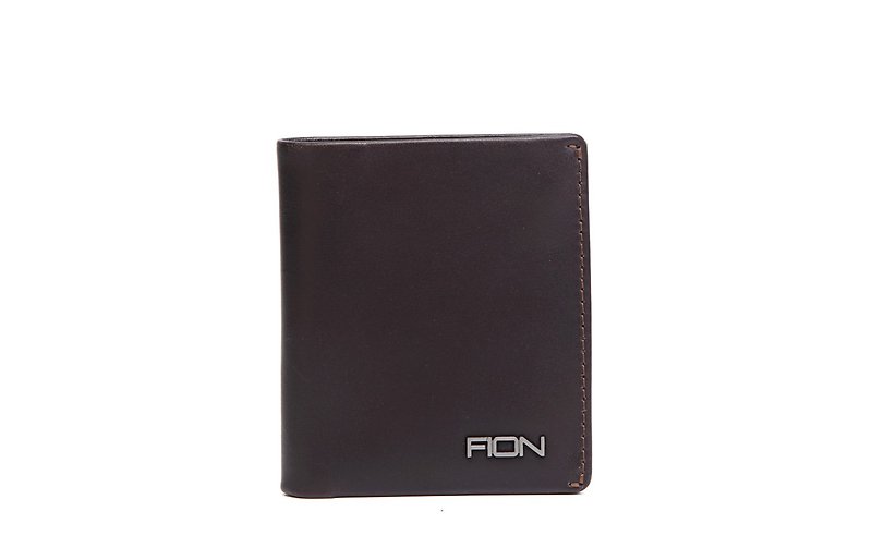 Prato Leather Short Wallet - Wallets - Genuine Leather Brown