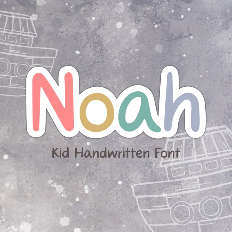 Noah Font OTF TTF - 字體設計 - 其他材質 