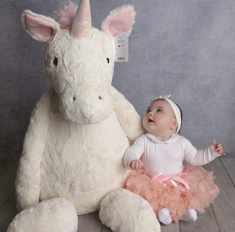 Jellycat Bashful Unicorn 108cm - Stuffed Dolls & Figurines - Polyester White