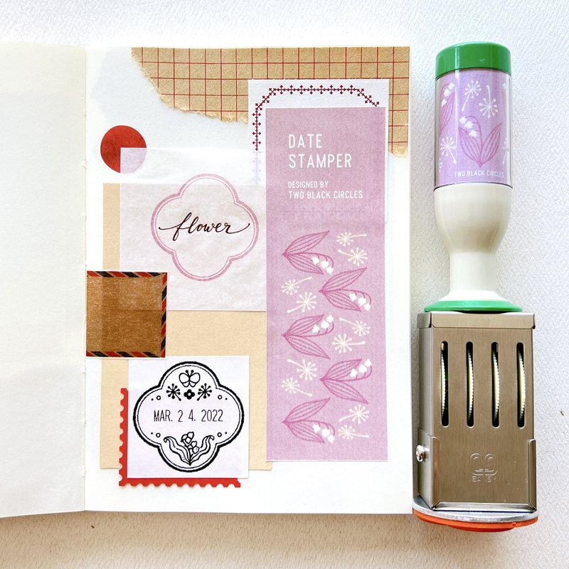 Date Stamper/ Lily of the Valley - ตราปั๊ม/สแตมป์/หมึก - ยาง 