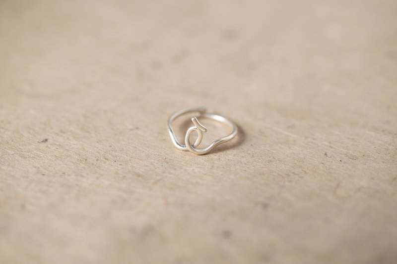 ChatterRing I-L silver ring - 戒指 - 純銀 銀色