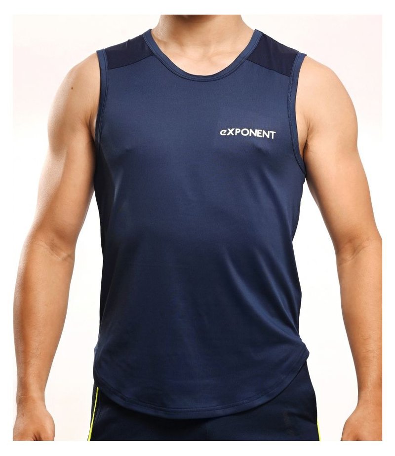 Serious Gym Tank Top - Dark Blue - เสื้อกั๊กผู้ชาย - เส้นใยสังเคราะห์ สีน้ำเงิน