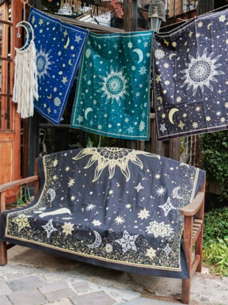 [Hot pre-order] Sun Moon Starry Sky Fabric ISAP83B6 Gifts Graduation Season Tanabata - Items for Display - Cotton & Hemp 