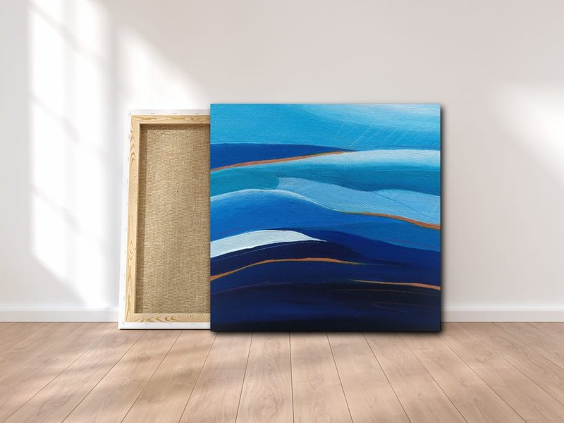 禮物畫 牆飾 山水畫 天空畫 海洋藝術 牆飾 原創手繪 - 海報/掛畫/掛布 - 其他材質 多色