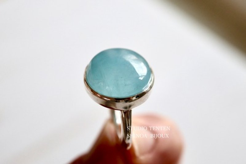 Pinkoi Proxy Purchase - [Mermaid aquamarine] ring - General Rings - Gemstone 