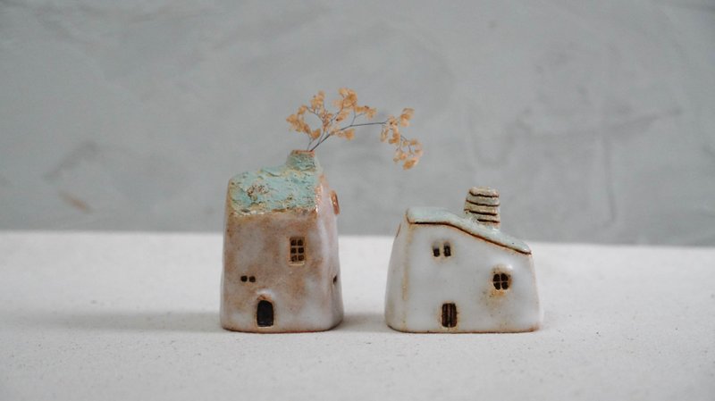 陶藝手作-小陶房-森林中的小屋 - 擺飾/家飾品 - 陶 