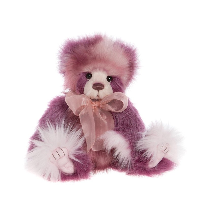 Rose Moon 手工製作精緻動物玩偶 Bear 泰迪熊 熊 - 公仔/玩偶 - 聚酯纖維 紅色