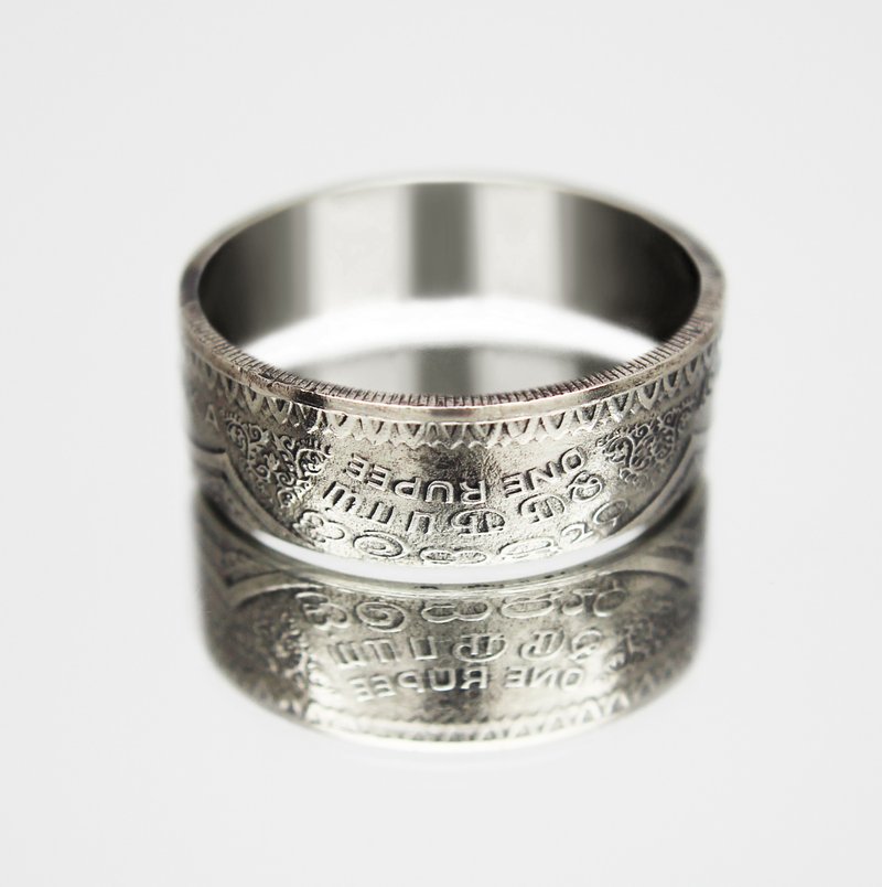 Sri Lanka Coin Ring Ceylon 1 rupee 1992 coin rings for men coin rings for women - แหวนทั่วไป - โลหะ 