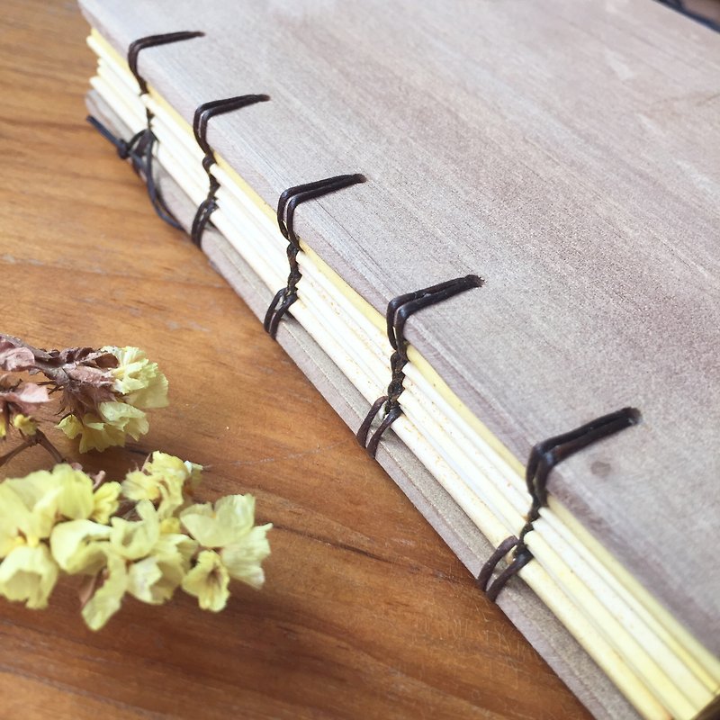 notebook handmadenotebook wood woodcover diary binding - Notebooks & Journals - Paper Yellow