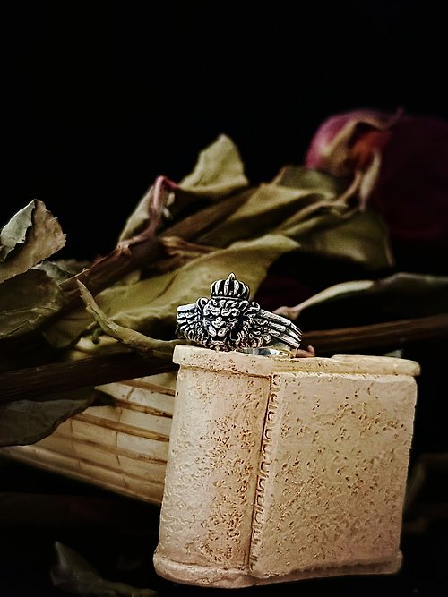 Angus925silver 【動物系列】 獅鷲Griffon 925純銀 戒指