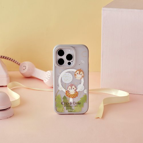 TOYSELECT Disney Ufufy-奇奇與蒂蒂的蒲公英極光霧透MagSafe iPhone手機殼