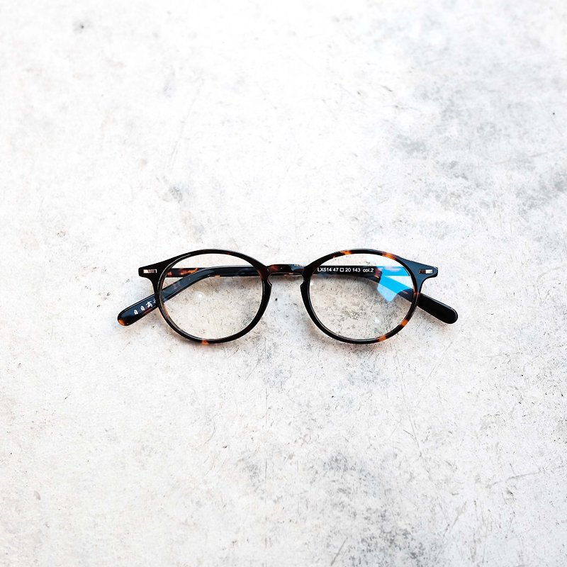 其他材質 眼鏡/眼鏡框 黑色 - 【目目商行】日本復古小圓框 橢圓 鏡框 眼鏡 玳瑁