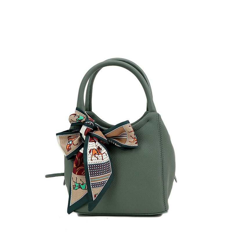 Roberta di Camerino ALINA DOUBLE FUNCTION BAG - Handbags & Totes - Genuine Leather Green