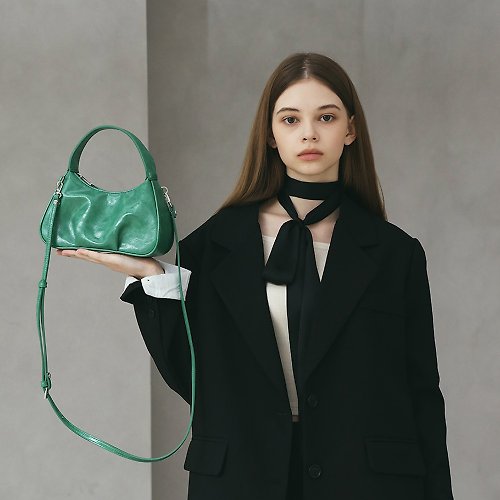 MUR 韓國製 MUR Ette Bag Mini Vegan Leather 包包 (Crinkle Green)