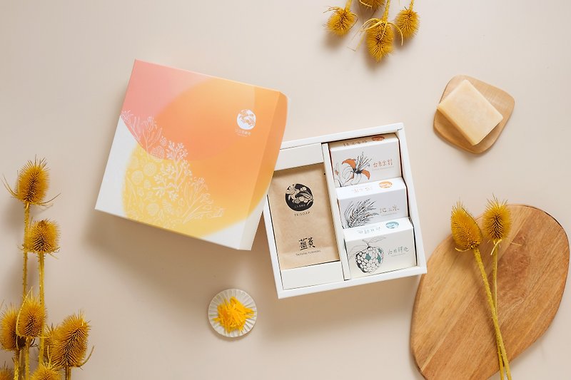Sansan Wu Township Popular Gift Box - Soap - Paper Orange