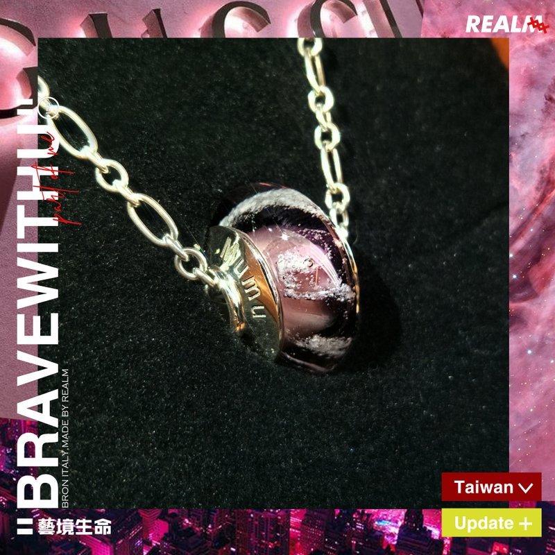 Glazed ashes necklace/glass ashes necklace - สร้อยคอ - แก้ว 