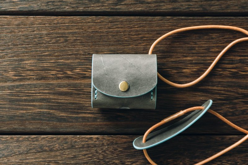 AirPods 3代 皮革頸掛保護套 W1-073-2 - 其他 - 真皮 紅色