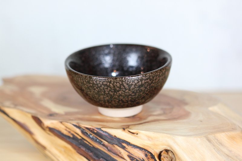 【送禮好物】60ml 油滴 天目釉 圓滿茶杯 鶯歌名家葉敏祥作品 - 茶壺/茶杯/茶具 - 瓷 