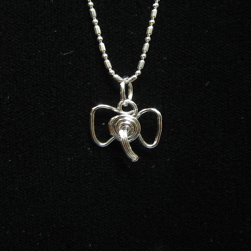 Winwing Metal Wire Woven Necklace - Baby Elephant - สร้อยคอ - โลหะ 