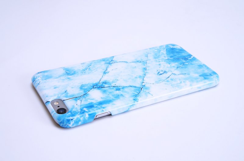 Polar Marble 【Ice Crystal Blue】 iPhone 6 Plus / 6S Plus (5.5 ") Phone Case / Case / Phone Hard Case / Case / Case - เคส/ซองมือถือ - พลาสติก สีน้ำเงิน