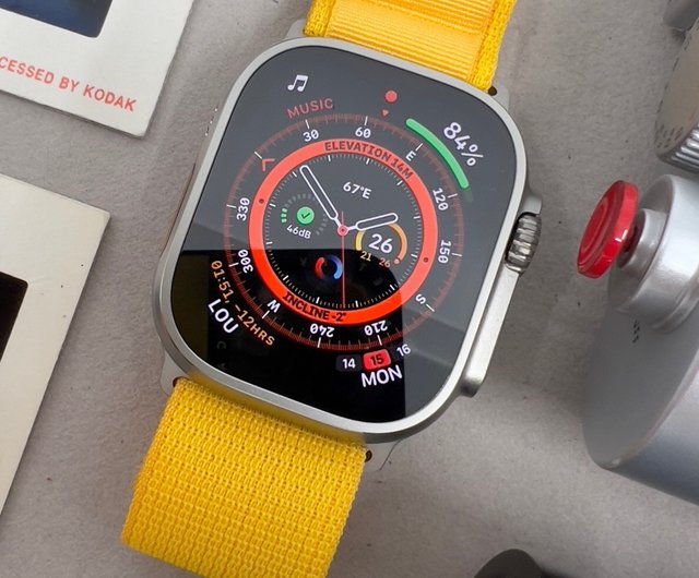 Apple Watch ultra オレンジアルパインループ - スマホアクセサリー