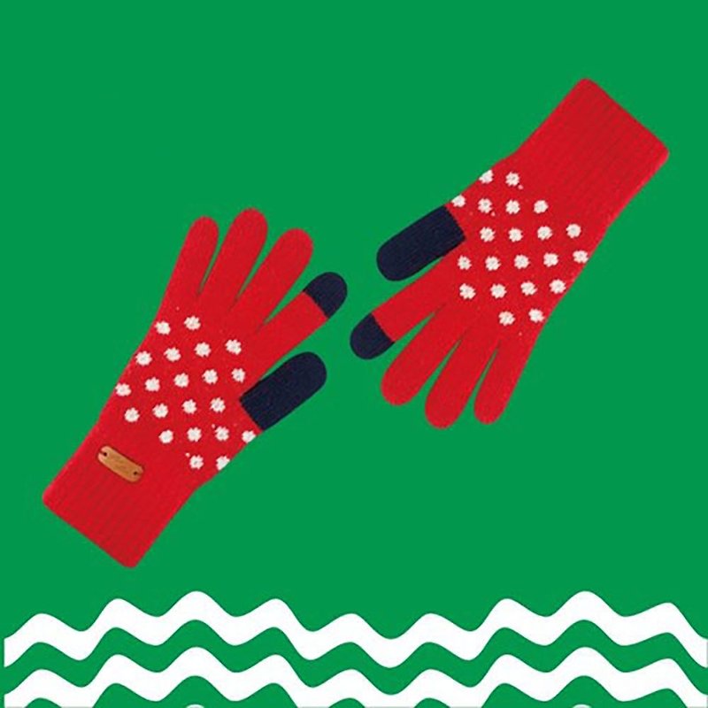 AOORTI :: Korea wigglewiggle Wool Fleece Gloves Fleece Gloves - Little Red - Little Red - Gloves & Mittens - Wool Red