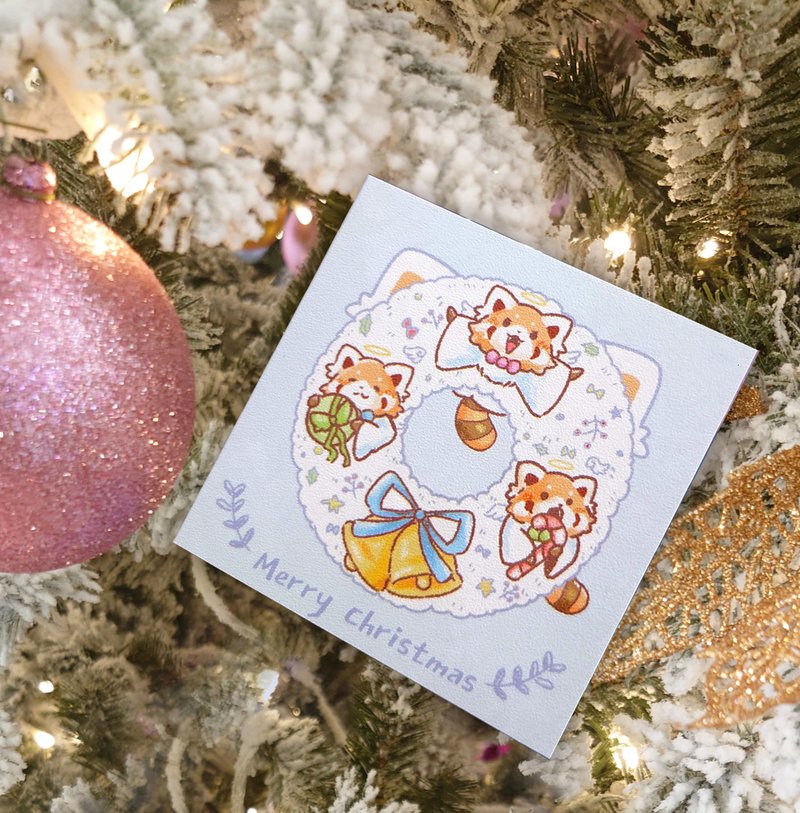 Redpanda christmas card XMAS - Cards & Postcards - Paper Blue