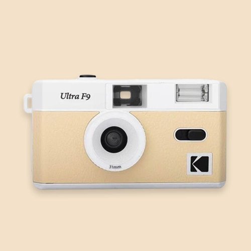 Kodak 柯達底片相機旗艦店 【Kodak 柯達】復古底片相機 Ultra F9 Film Camera 淡杏色