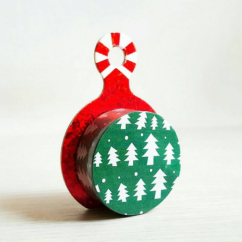 Christmas-Happy tree Washi Tape - มาสกิ้งเทป - กระดาษ 
