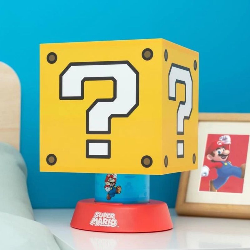 【Paladone UK】Nintendo Super Mario Question Mark Brick Night Light Three-Stage Brightness Adjustment (Large) - Lighting - Plastic 