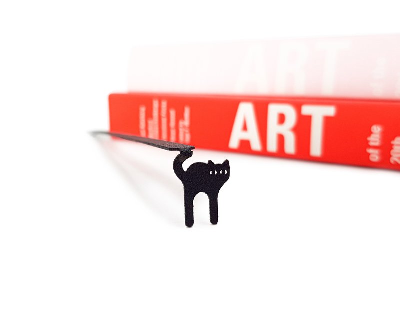 Minimalistic Bookmark Kitty Grace - ที่คั่นหนังสือ - โลหะ สีดำ