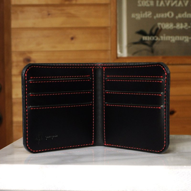 Simple wallet A No.3 Buttero - Wallets - Genuine Leather Black