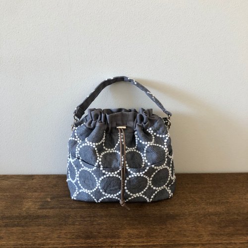 巾着バッグ ミナペルホネンタンバリン ハンドメイド - ショップ