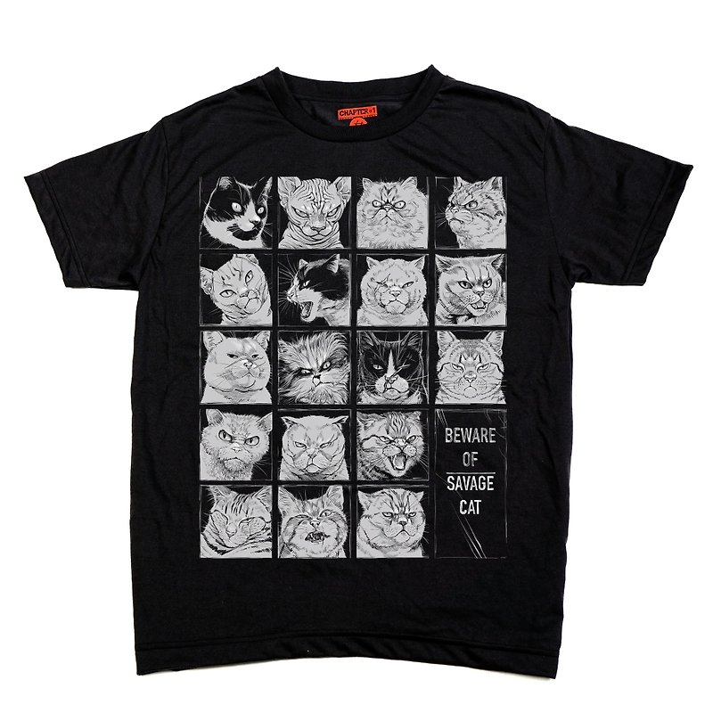 Savage Cat Chapter One T-shirt - T 恤 - 其他材質 白色