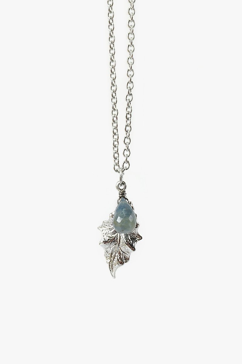 African Blue Sapphire Gemstone Necklace, September Birthstone - Necklaces - Gemstone Blue