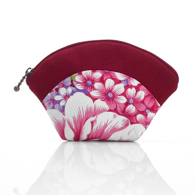 [Mr. Flower Cloth] Shell bag - กระเป๋าใส่เหรียญ - ผ้าฝ้าย/ผ้าลินิน หลากหลายสี