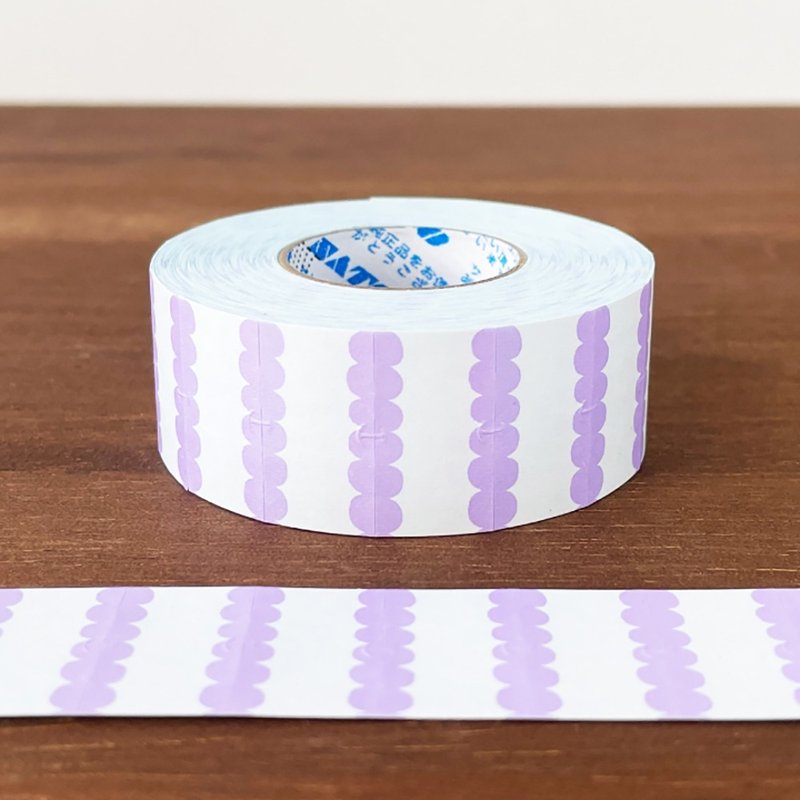 標籤貼紙卷 橢圓框 彈珠汽水 日本製造 卷裝貼紙 ls-028 - 貼紙 - 紙 紫色