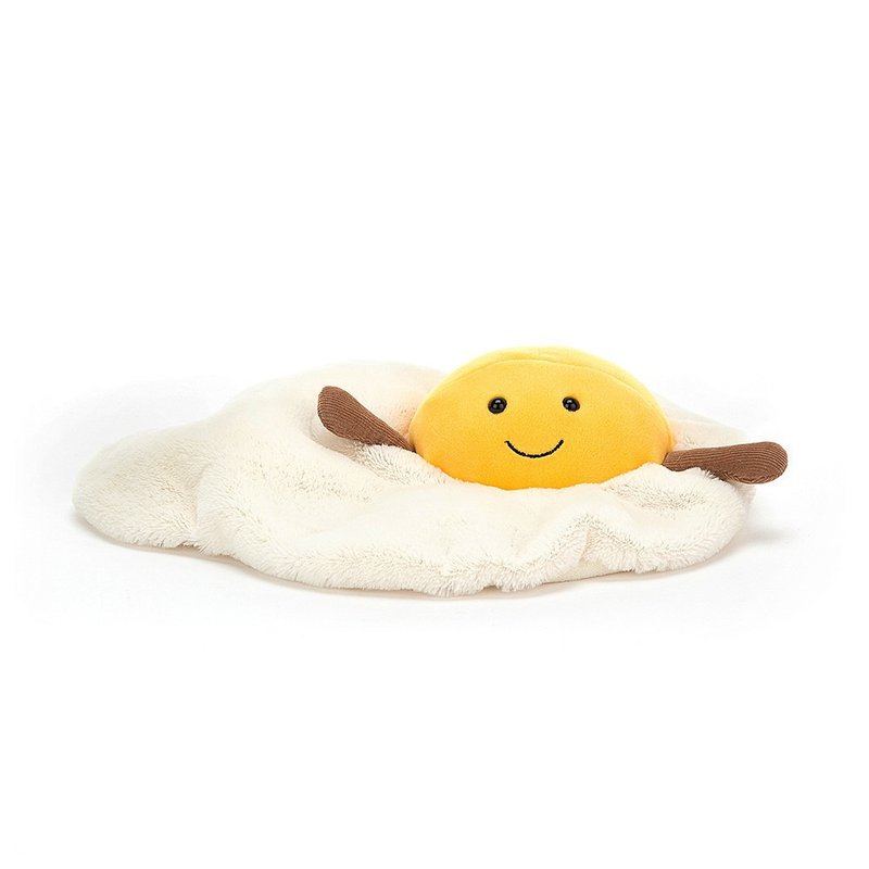 Amuseable Fried Egg 趣味荷包蛋 約27公分 - 公仔/玩偶 - 聚酯纖維 白色